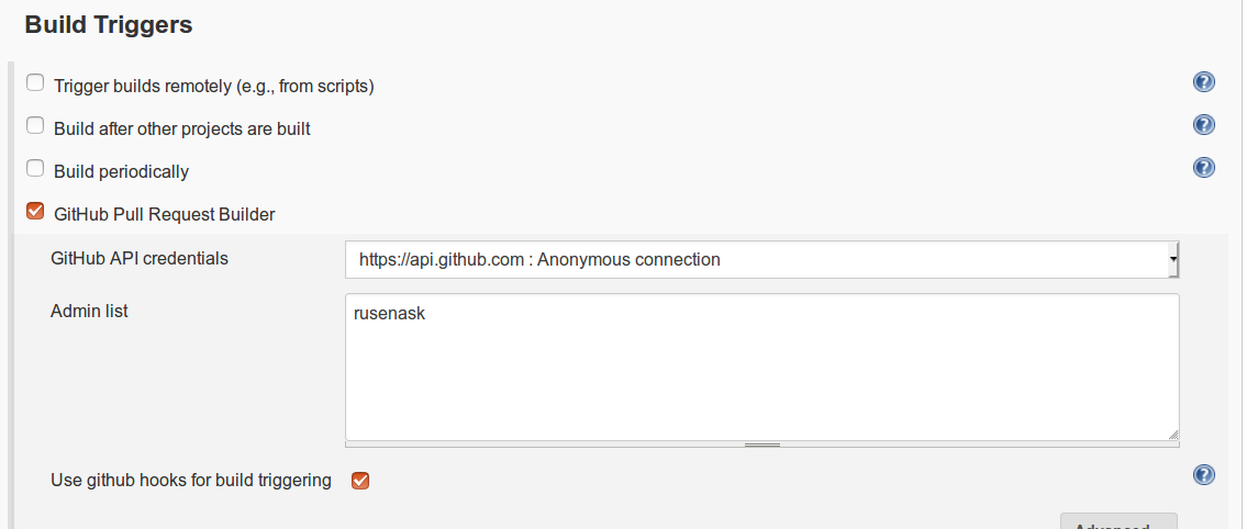 jenkins build triggers